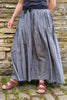 grey Nepalese cotton skirt