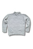 grey roll neck wool jumper