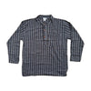 Dark grey Men's cotton grandad shirt