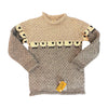 grey wool sheep jumper