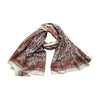 brick red cotton scarf