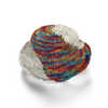 spiral crochet rainbow hemp hat