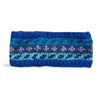 knitted indigo blue wool headband