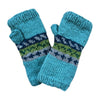 nordic knit wool wrist warmers