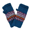 nordic knit wool wrist warmers