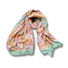 block printed cotton scarf or sarong from India