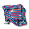 striped large fair trade shoulder bag
