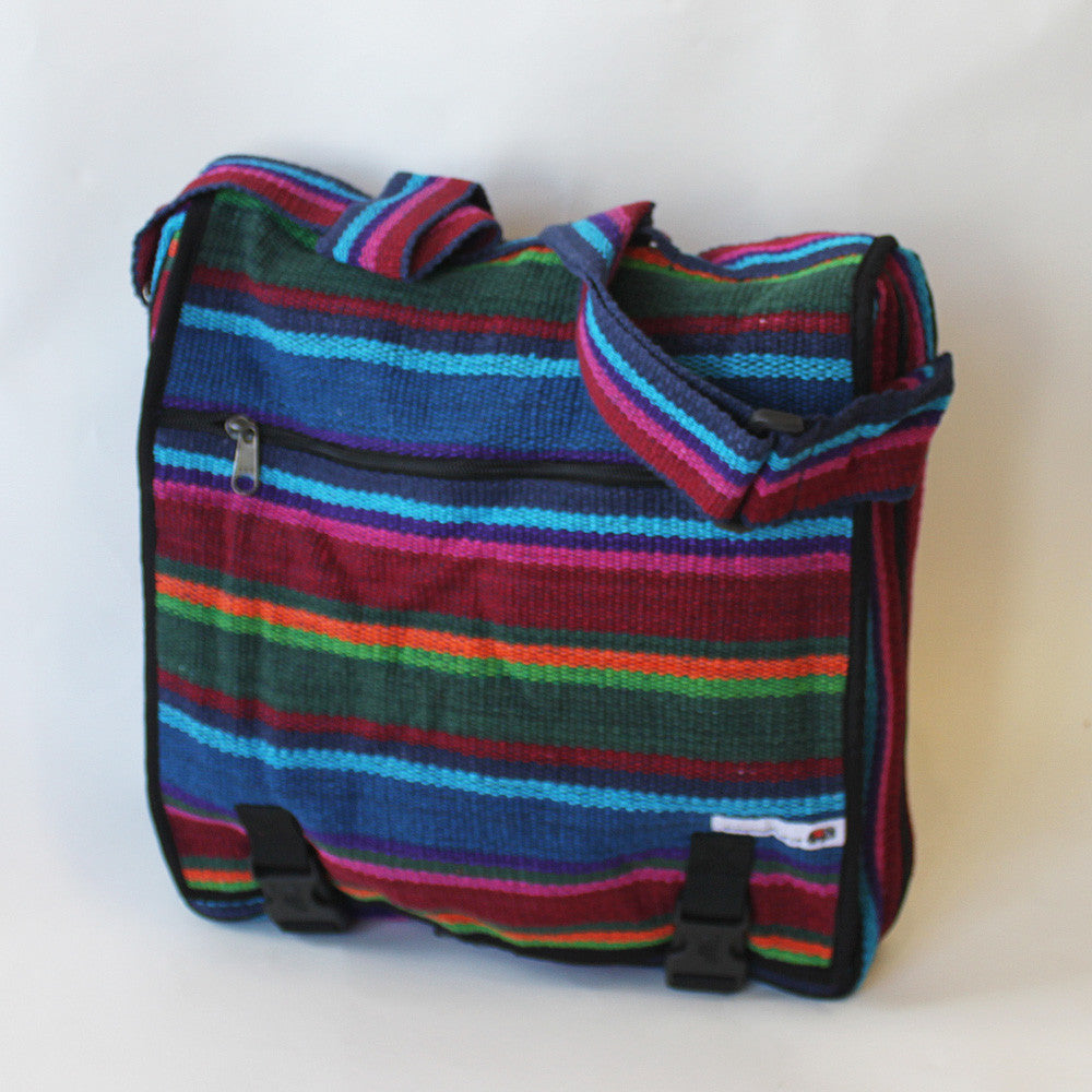 fair trade satchel cotton bag