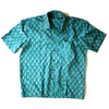 green block print shirt
