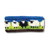 meadow design sheep knitted headband