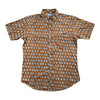 light cotton printed mens short sleeve summer shirt