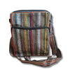multi colour hand woven cotton Nepalese shoulder bag