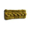 mustard yellow cable knit headband