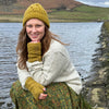 mustard yellow wool beanie hat