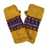 nordic knit wool wrist warmers