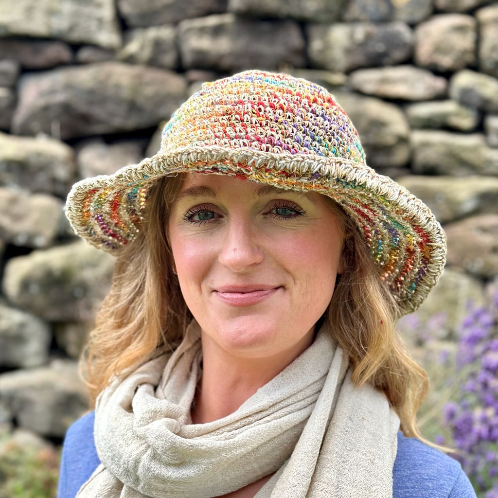 natural hemp fabric fair trade sun hat