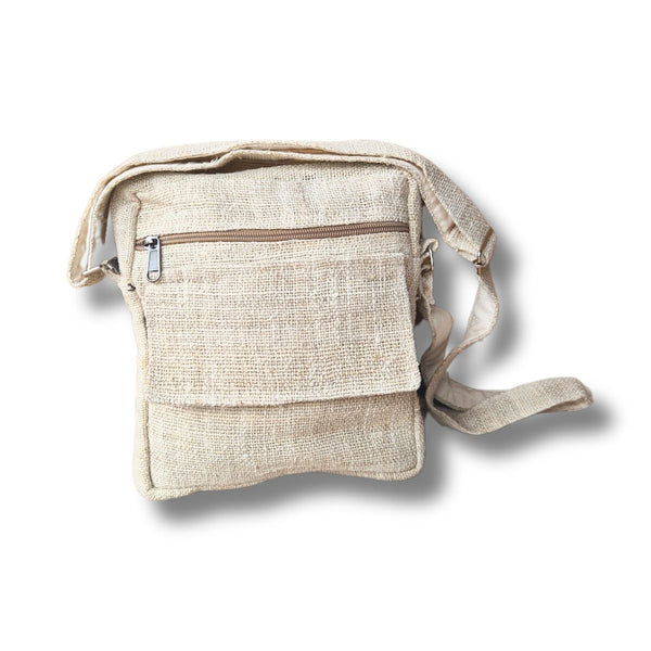 natural hemp shoulder bag