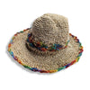 rainbow hemp sun hat