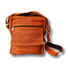 orange hemp shoulder bag