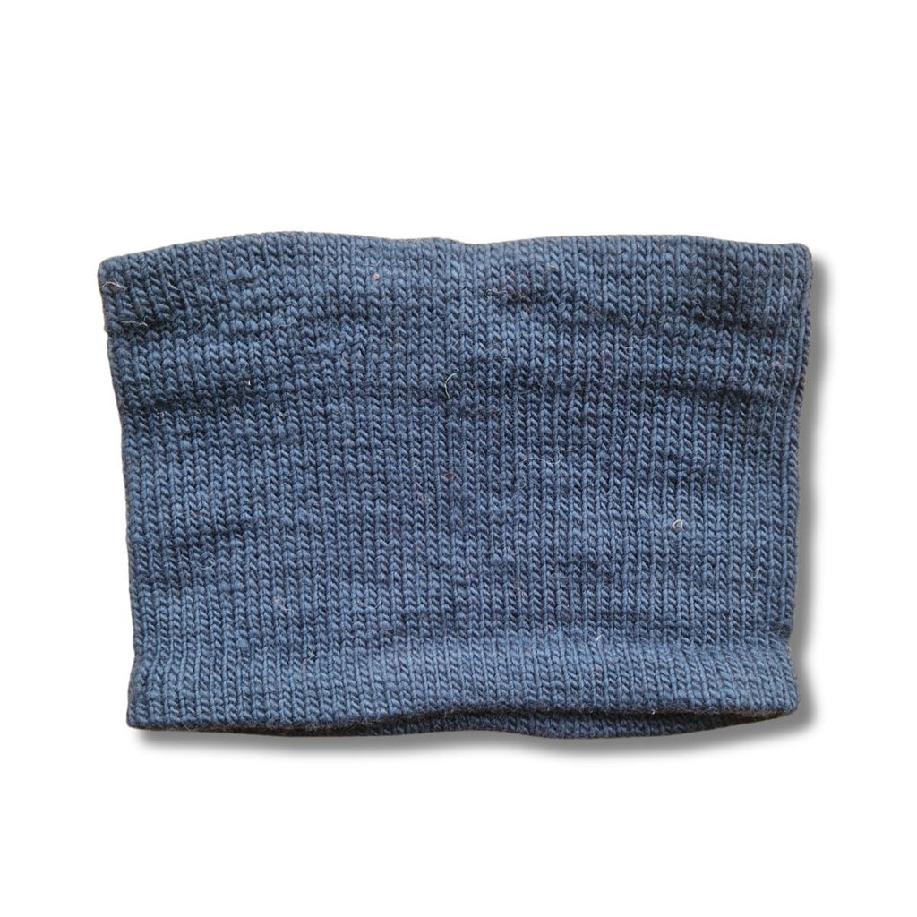 petrol blue merino wool buff