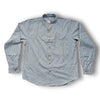 classic pin stipe cotton mens grandad shirt