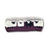 hand knitted purple sheepn headband