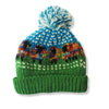 rainbow wool bobble hat in sheep design