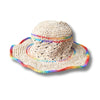 rainbow hemp sun hat