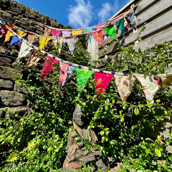Indian Recycled Sari Silk Bunting