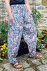 block print cotton harem trousers