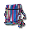 cross body cotton stripy shoulder bag