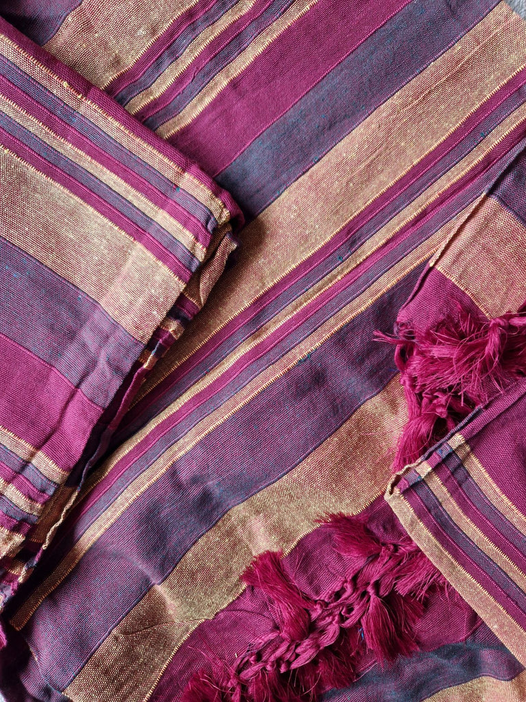 Red & Orange Indian Bed throw