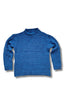 fair trade blue hand knitted wool jumper