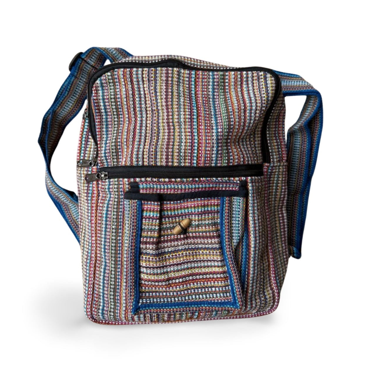 Small Rucksha Colourful Small Fair Trade Cotton Rucksack From Nepal – From The Source