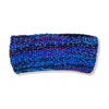 dark blue hand knitted wool headband