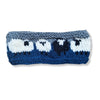 teal hand knitted sheep design headband