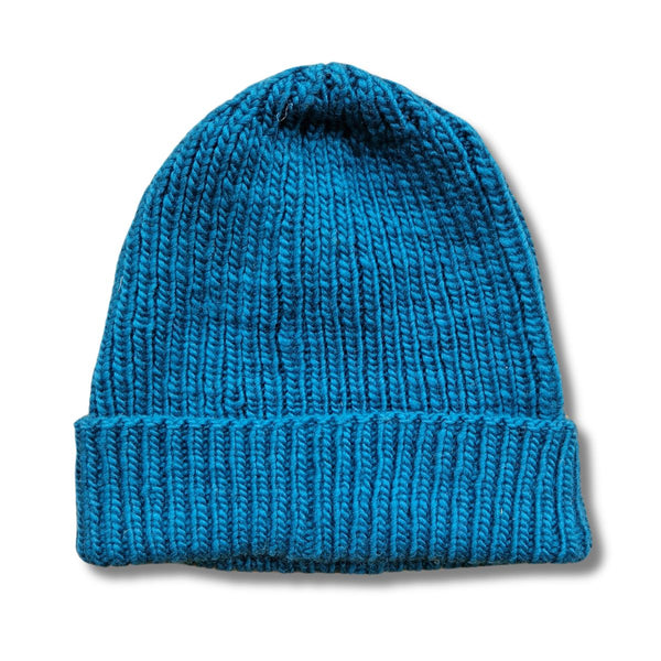 teal pure merino wool beanie
