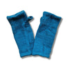 teal green knited merino wool wrist warmers