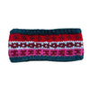 teal & red multicolour wool headband