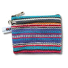 turquoise striped fair trade purse