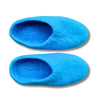 turquoise felt slippers