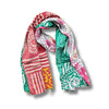 vintage Indian Kantha cotton scarf