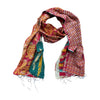 unique vintage Indian cotton kantha scarf