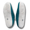handmade felt slippers with suede sole
