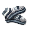 wool lounge slippers in grey