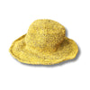 yellow natural hemp sun hat