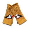 fair trade yellow puffin hand warmers