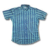 short sleeve block print shirt