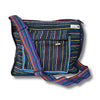 black multi colour handwoven cotton shoulder bag