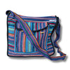 fair trade turquoise cotton messenger bag